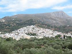 Mountain village of Filoti on the slopes of Mount Zas